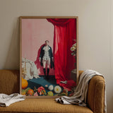 Tinker Tailor - Gay Lowbrow New Romantic Art Print / Canvas Framed Portrait Man 18th-century Style Black Coat White Queer Baroque