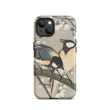 Mésanges sur branche de cerisier - Étui Iphone Ohara Koson, 13 / Mat, Coques de téléphone portable, Toby Leon