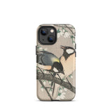 Mésanges sur branche de cerisier - Étui Iphone Ohara Koson, 13 Mini / Mat, Coques de téléphone portable, Toby Leon