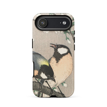 Mésanges sur branche de cerisier - Étui Iphone Ohara Koson, 17 Air / Mat, Coques de téléphone portable, Toby Leon