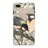 Mésanges sur branche de cerisier - Étui Iphone Ohara Koson, 8 Plus / Mat, Coques de téléphone portable, Toby Leon