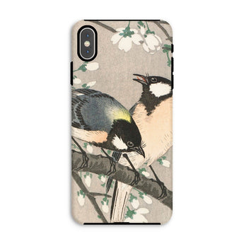 Mésanges sur branche de cerisier - Étui Iphone Ohara Koson, Xs Max / Mat, Coques de téléphone portable, Toby Leon