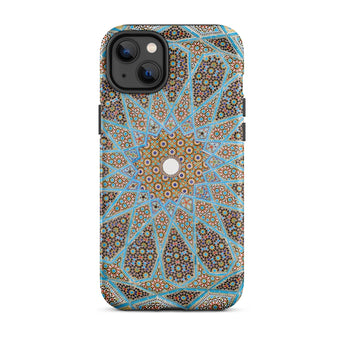 Custodia per iPhone Tomba di Hafez - Soffitto a mosaico di Shiraz, 14 Plus / Opaca, Custodie per telefoni, Toby Leon