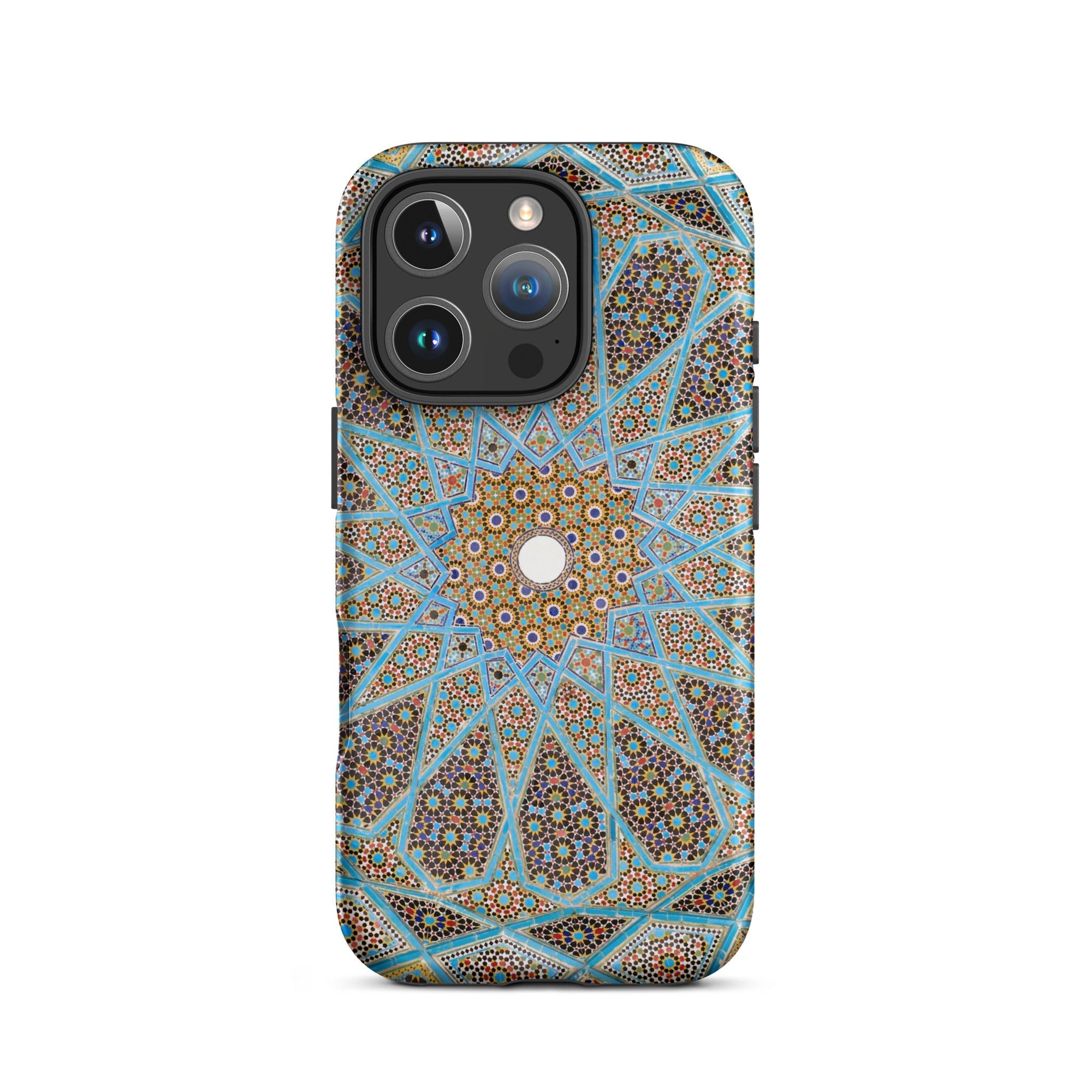 Tomb of Hafez - Shiraz Mosaic Ceiling Iphone Case, 16 Pro / Matte, Ornate Patterned Phone Case
