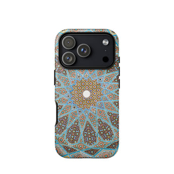 Custodia per iPhone Tomba di Hafez - Soffitto a mosaico di Shiraz, 17 Pro / Opaca, Custodie per telefoni, Toby Leon