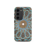 Tomb of Hafez - Shiraz Mosaic Ceiling Phone Case Samsung Galaxy S23 / Matte Phone Case Intricate Colorful Geometric Pattern Reminiscent