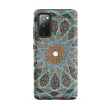 Tomb of Hafez - Shiraz Mosaic Ceiling Phone Case Samsung Galaxy S20 Fe / Matte Phone Case Intricate Symmetrical Geometric Pattern Shades