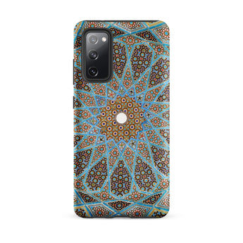 Tomb of Hafez - Shiraz Mosaic Ceiling Phone Case Samsung Galaxy S20 Fe / Matte Phone Case Intricate Symmetrical Geometric Pattern Shades