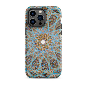 Tomb of Hafez - Shiraz Mosaic Ceiling Phone Case Iphone 14 Pro Max / Matte Ornate Patterned Phone Case Shiraz Mosaic Ceiling, Forgotten