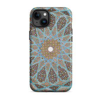 Tomb of Hafez - Shiraz Mosaic Ceiling Phone Case Iphone 15 Plus / Matte Ornate Patterned Phone Case Shiraz Mosaic Ceiling, Forgotten