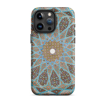 Tomb of Hafez - Shiraz Mosaic Ceiling Phone Case Iphone 15 Pro Max / Matte Ornate Patterned Phone Case Shiraz Mosaic Ceiling, Forgotten