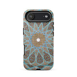 Tomb of Hafez - Shiraz Mosaic Ceiling Phone Case Iphone 17 Air / Matte Blue Brown Mandala Patterned Phone Case Textured Surface Shiraz