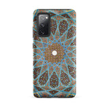 Tomb of Hafez - Shiraz Mosaic Ceiling Phone Case Samsung Galaxy S20 Fe / Matte Phone Case Intricate Symmetrical Geometric Pattern Shades