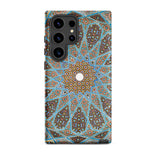 Tomb of Hafez - Shiraz Mosaic Ceiling Phone Case Samsung Galaxy S24 Ultra / Matte Phone Case Intricate Symmetrical Geometric Pattern Shades