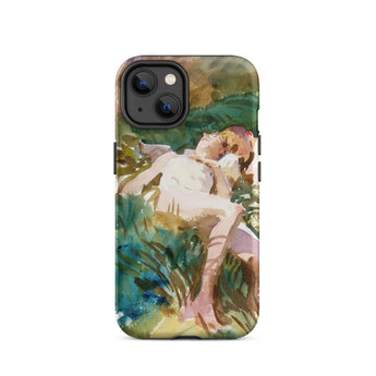 Tommies Bathing 2 - John Singer Sargent Phone Case Iphone 14 / Matte Artistic Phone Case John Singer Sargent, Sargent’s Tommies Strip,