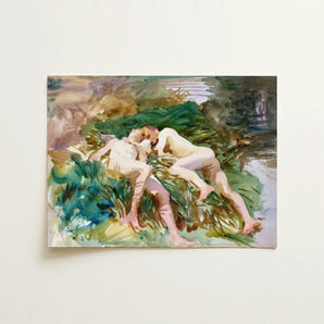 Tommies Bathing - John Singer Sargent Art Print / Canvas, 16x12’’ / 41x31cm / Unframed / no Border, Posters Prints & Visual Artwork, Toby