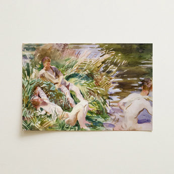 Tommies Bathing - John Singer Sargent Art Print / Canvas, 18x12’’ / 46x31cm / Unframed / no Border, Posters Prints & Visual Artwork, Toby