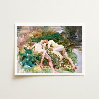 Tommies Bathing - John Singer Sargent Art Print / Canvas, Prints