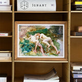 Tommies Bathing - John Singer Sargent Art Print / Canvas Framed Impressionist-style Painting Figures Dreamy Outdoor Green Foliage, Prints