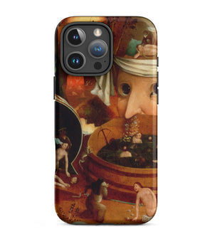 Iphone 16 Pro Max / Matte Tondal’s Vision - Hieronymus Bosch Phone Case Bosch’s Grotesque Dreamscape, Colossal Head