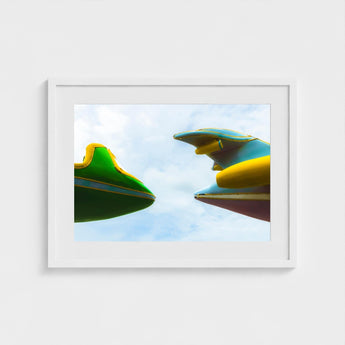 Top and Tail - Jet Plane Carnival Ride Print / Canvas Giclée, Waking Dream Prints