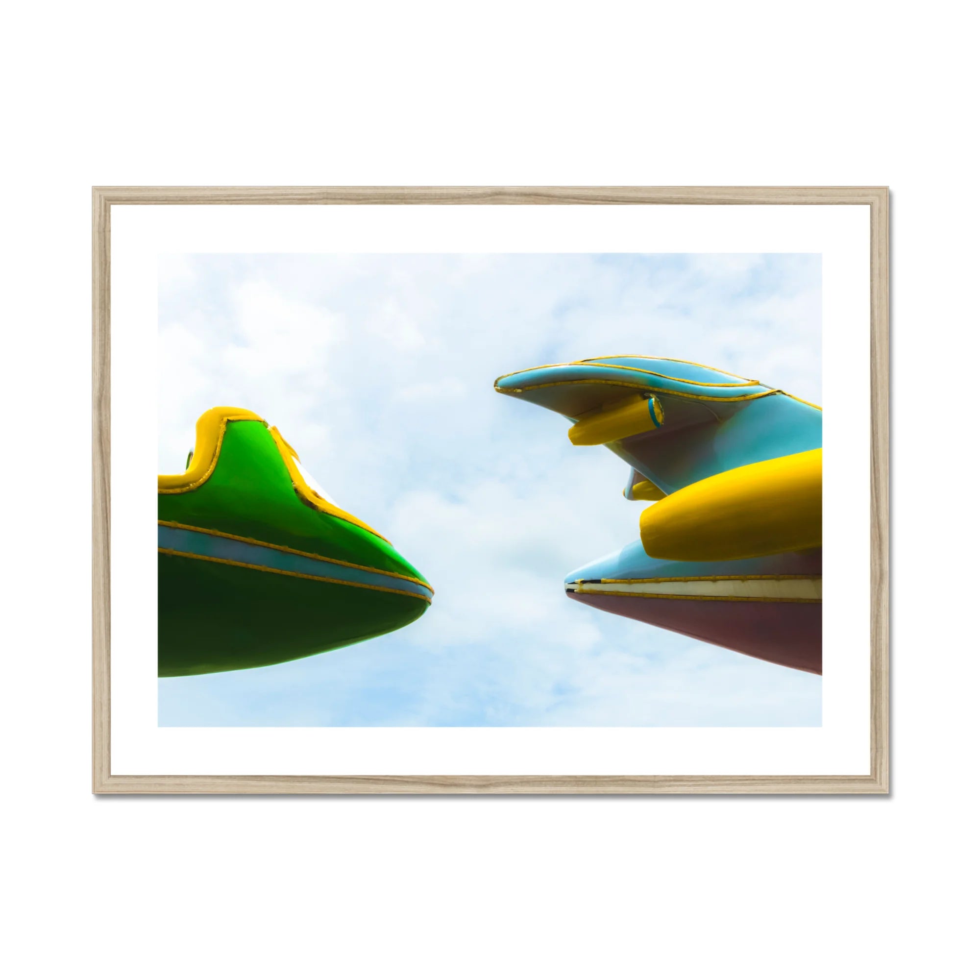 Top and Tail Giclée Print, Framed Amusement Park Ride Elements