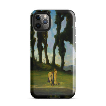 After the Bath - Charles Walter Stetson Phone Case Mobile Cases Black Phone Case Printed Reproduction Painting Two Sisters Walter Stetson