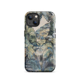 Trees in Bird Garden Iver Heath - Paul Nash Phone Case Mobile Cases Rugged Phone Case Detailed Muted-toned Landscape Illustration Layered