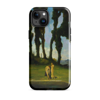 After the Bath - Charles Walter Stetson Phone Case Mobile Cases Black Phone Case Printed Reproduction Painting Two Sisters Walter Stetson