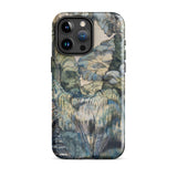 Trees in Bird Garden Iver Heath - Paul Nash Phone Case Mobile Cases Phone Case Detailed Painterly Landscape Design Muted Blues Nash’s Bird,