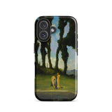 After the Bath - Charles Walter Stetson Phone Case Mobile Cases Black Phone Case Printed Reproduction Painting Garden Earthly Walter
