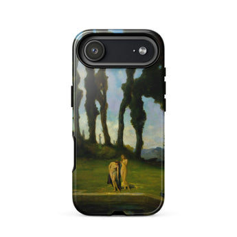 After the Bath - Charles Walter Stetson Phone Case Mobile Cases Black Phone Case Printed Reproduction Painting Two Sisters Walter Stetson