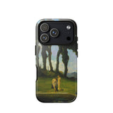 After the Bath - Charles Walter Stetson Phone Case Mobile Cases Black Phone Case Printed Reproduction Painting Two Sisters Walter Stetson