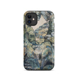 Trees in Bird Garden Iver Heath - Paul Nash Phone Case Mobile Cases Phone Case Detailed Painterly Landscape Muted Greens Blues Nash’s Bird,