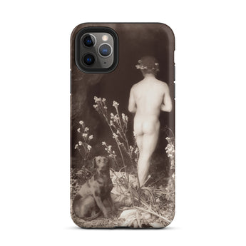 Naked Man Entering Cave - Wilhelm Von Gloeden Phone Case Iphone 11 Pro Max / Matte Phone Case Vintage-style Wilhelm Gloeden, Mana Vision