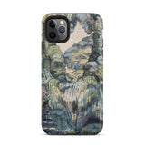 Trees in Bird Garden Iver Heath - Paul Nash Phone Case Mobile Cases Phone Case Detailed Impressionistic Landscape Painting Muted Blues
