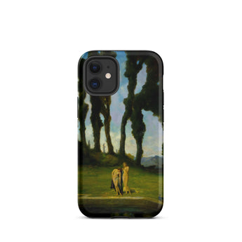 After the Bath - Charles Walter Stetson Phone Case Mobile Cases Black Phone Case Printed Reproduction Painting Two Sisters Walter Stetson