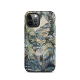 Trees in Bird Garden Iver Heath - Paul Nash Phone Case Mobile Cases Phone Case Detailed Painterly Landscape Design Muted Blues Nash’s Bird,
