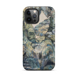 Trees in Bird Garden Iver Heath - Paul Nash Phone Case Mobile Cases Phone Case Detailed Painterly Landscape Design Muted Blues Nash’s Bird,
