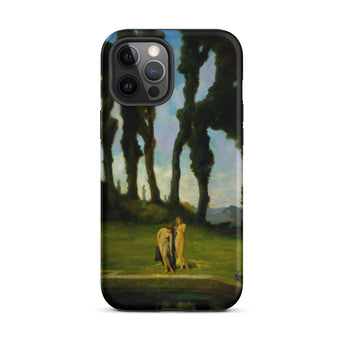 After the Bath - Charles Walter Stetson Phone Case Mobile Cases Black Phone Case Printed Reproduction Painting Two Sisters Walter Stetson