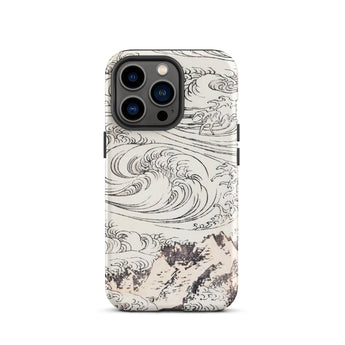 Whirlpool at Awa - Katsushika Hokusai Phone Case Iphone 13 Pro / Matte Phone Case Wave Mountain Design Katsushika Hokusai Iphone, Ocean