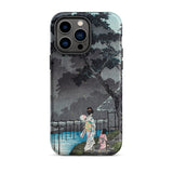 Moon at Sekiguchi - Hiroaki Takahashi Phone Case Iphone 14 Pro Max / Matte Iphone Case Japanese Art Hiroaki Takahashi Iphone, Moonlight