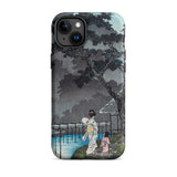 Moon at Sekiguchi - Hiroaki Takahashi Phone Case Iphone 15 Plus / Matte Iphone Case Japanese Art Hiroaki Takahashi Iphone, Moonlight