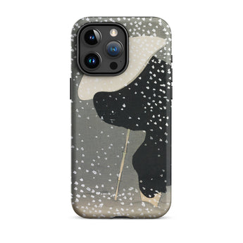 Snow - Kamisaka Sekka Meiji Art Phone Case Iphone 15 Pro Max / Matte Artistic Phone Case Kamisaka Sekka, Japanese Meiji Art, Sekka’s Snow