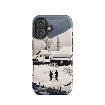 Snow at Nipponmatsu - Hiroaki Takahashi Phone Case Iphone 16 / Matte Phone Case Winter Scene Winter’s Hush, Hiroaki Takahashi’s, Takahashi