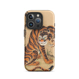 Tiger Cleaning its Paw - Matsui Keichu Phone Case Iphone 16 Pro / Matte Tiger-themed Phone Case Matsui Keichu Iphone Case, Paw Edo-period