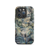 Trees in Bird Garden Iver Heath - Paul Nash Phone Case Mobile Cases Phone Case Detailed Painterly Landscape Design Muted Blues Nash’s Bird,