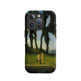 After the Bath - Charles Walter Stetson Phone Case Mobile Cases Black Phone Case Printed Reproduction Painting Bath John Walter Stetson