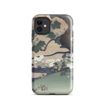 Tree and Chrysanthemums - Custodia per iPhone Kogyo Tsukioka, 11 / Lucida, Custodie per telefoni cellulari, Toby Leon