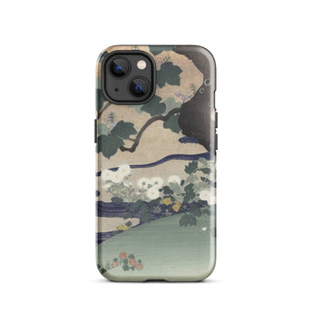 Tree and Chrysanthemums - Custodia per iPhone Kogyo Tsukioka, 13 / Lucida, Custodie per telefoni cellulari, Toby Leon